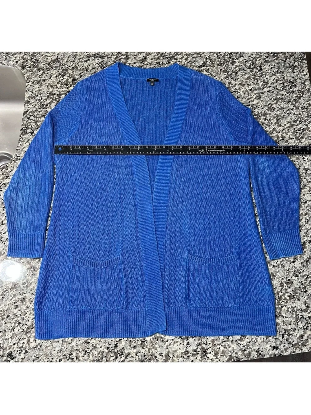 Talbots Sweater 1X Cardigan Blue